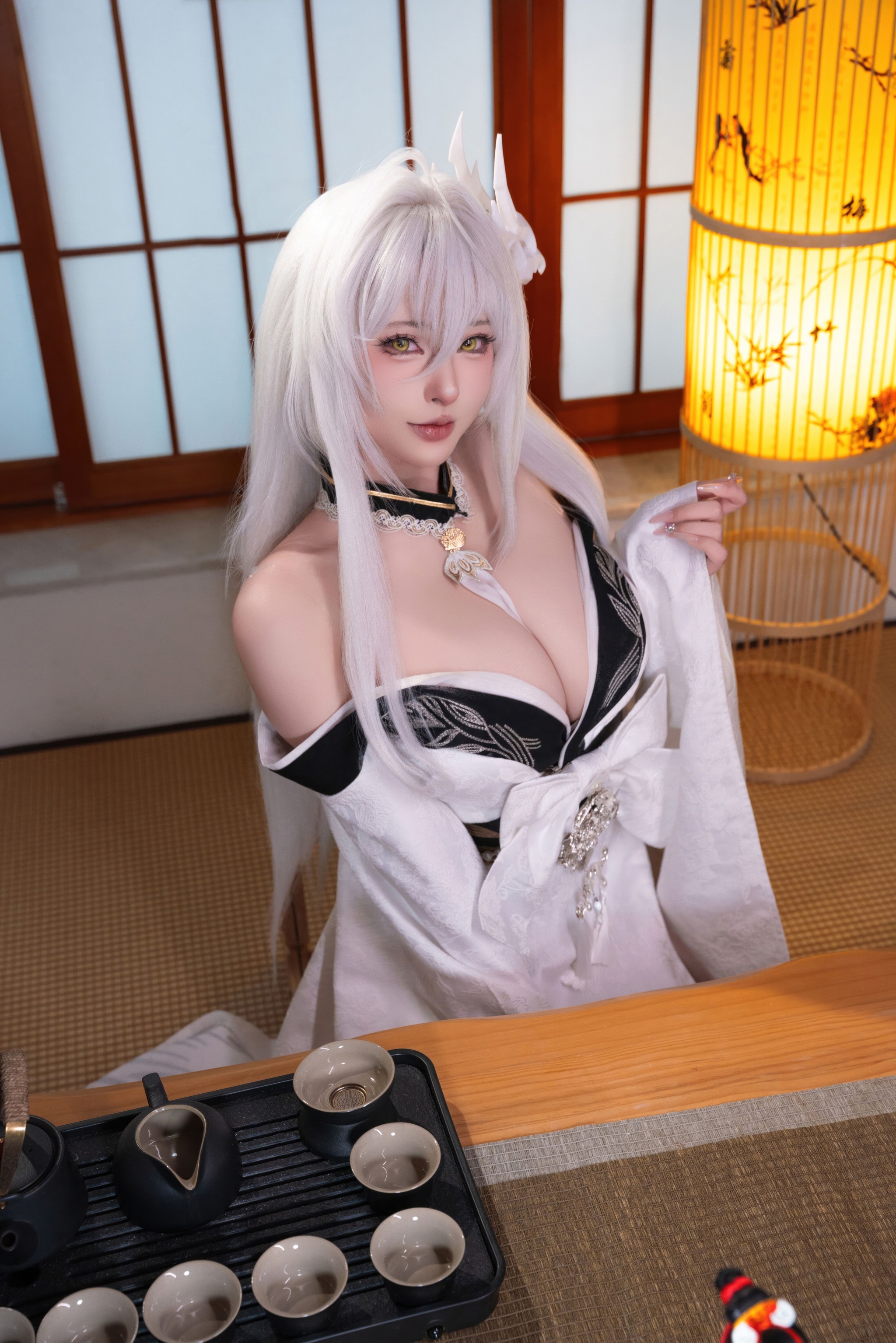 清水由乃 - NO.097 碧蓝航线 白凤和服[76P1V]-XikXak